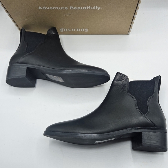 NWB Soludos marfa leather chelsea booties size 6.5 - Picture 5 of 13